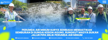 Semburan di Sungai Kebon Agung, Rungkut Madya bukan jalur Pipa Milik Perumda Air Minum
