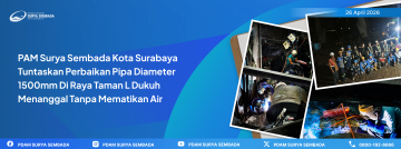 Perbaikan Pipa di Raya Taman