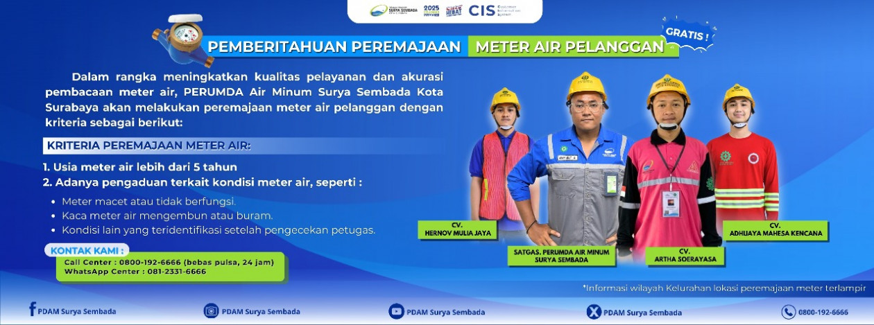 Peremajaan Meter Air