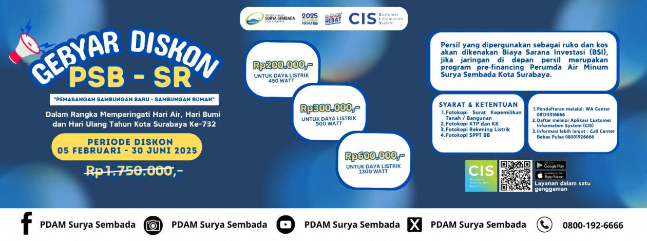 Gebyar Diskon PDAM